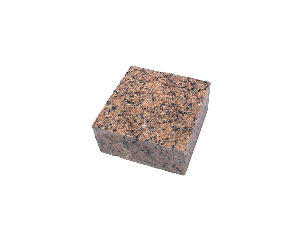 Kostka granitowa cięta płomieniowana czerwona Maple Red