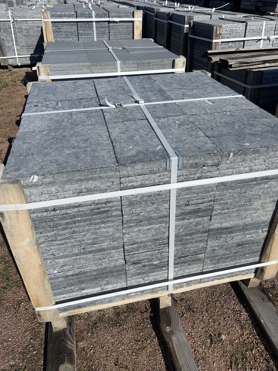 Płyta granitowa płomieniowana ciemnoszara Labradoryt 40х40х3 cm - dodatkowe zdjęcie