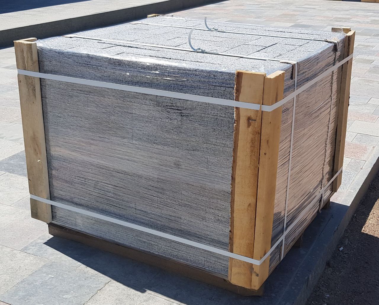 Kostka granitowa cięta płomieniowana jasnoszara Gray UA - dodatkowe zdjęcie